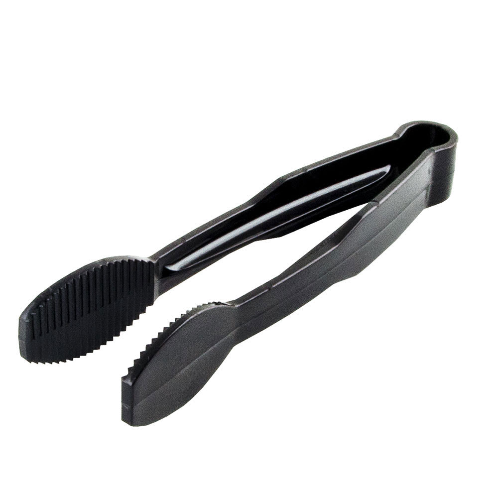 144-TG6110 6"L Plastic Serving Tong, Black