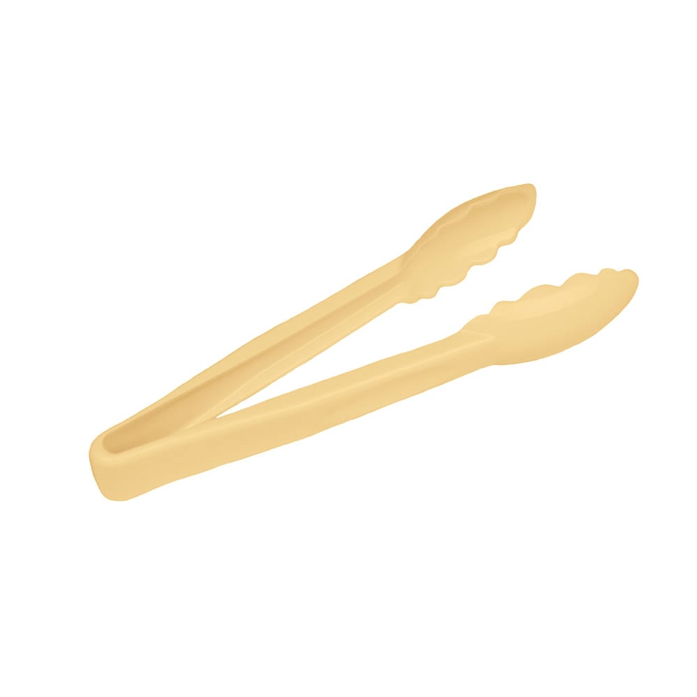 144-TGG9133 9 1/2"L Plastic Serving Tongs, Beige