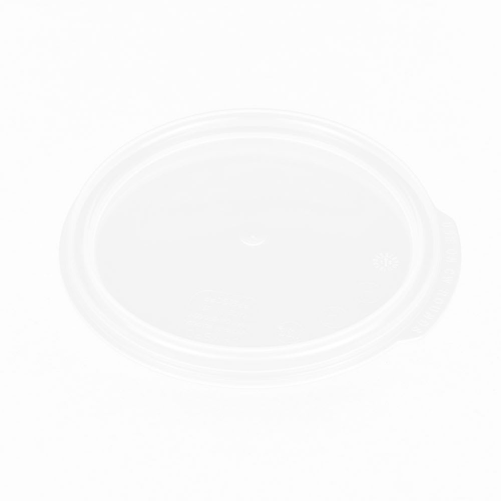 144-RFS1SCPP190 Camwear Round Seal Cover for 1 qt Clear Containers, Translucent