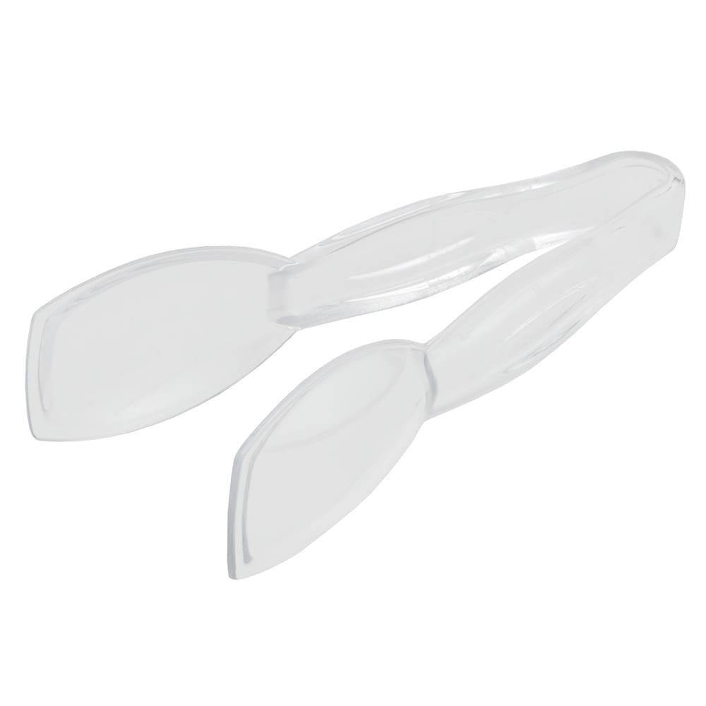 144-TGG6135 6 9/16"L Plastic Serving Tongs, Clear