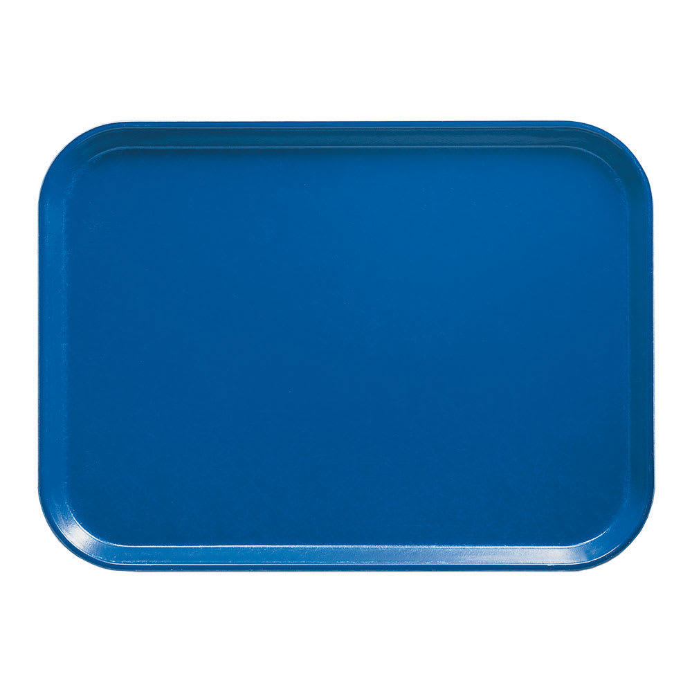144-810123 Fiberglass Camtray® Cafeteria Tray - 9 4/5"L x 8"W, Amazon Blue