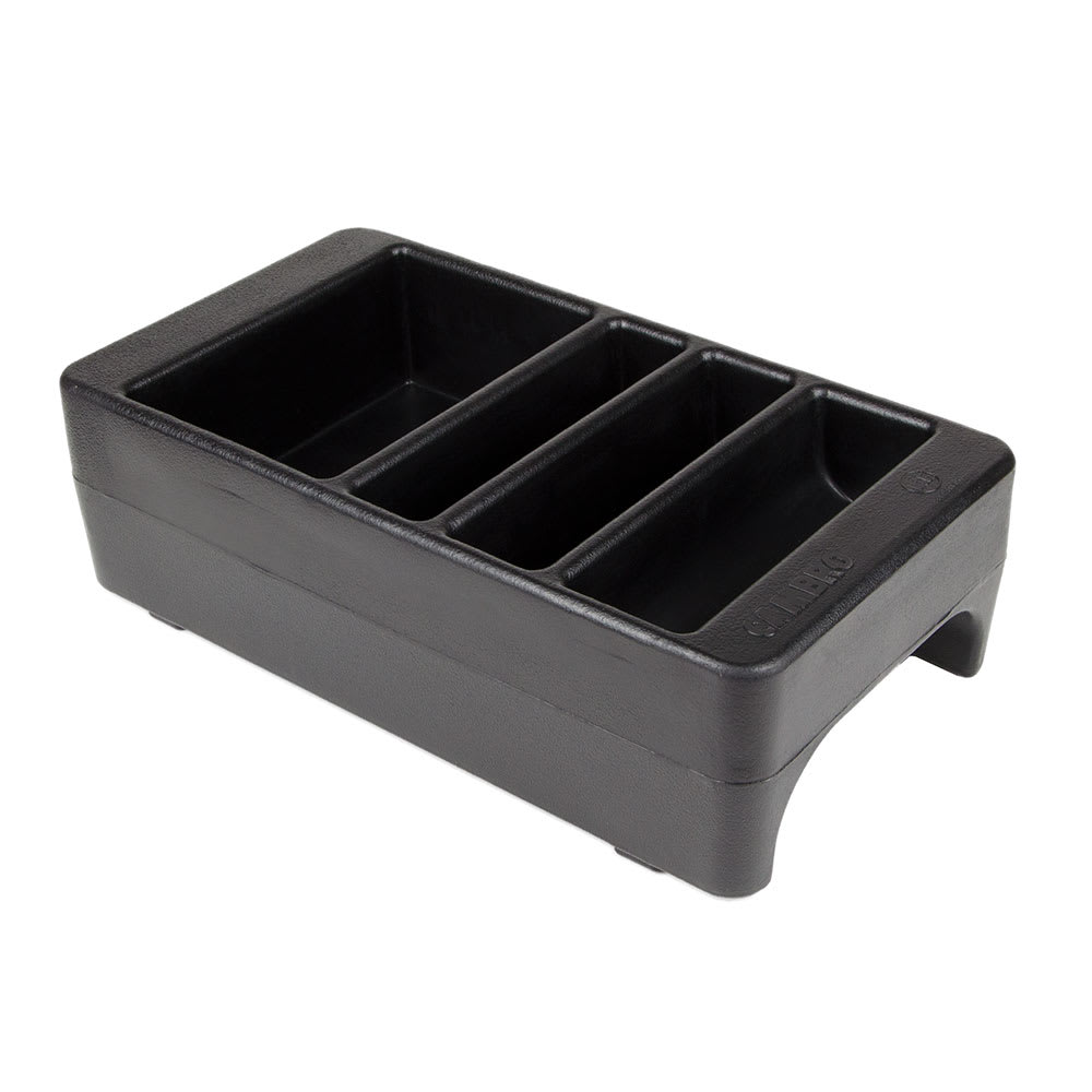 144-LCDCH110 Condiment Organizer w/ (4) Bins - Black