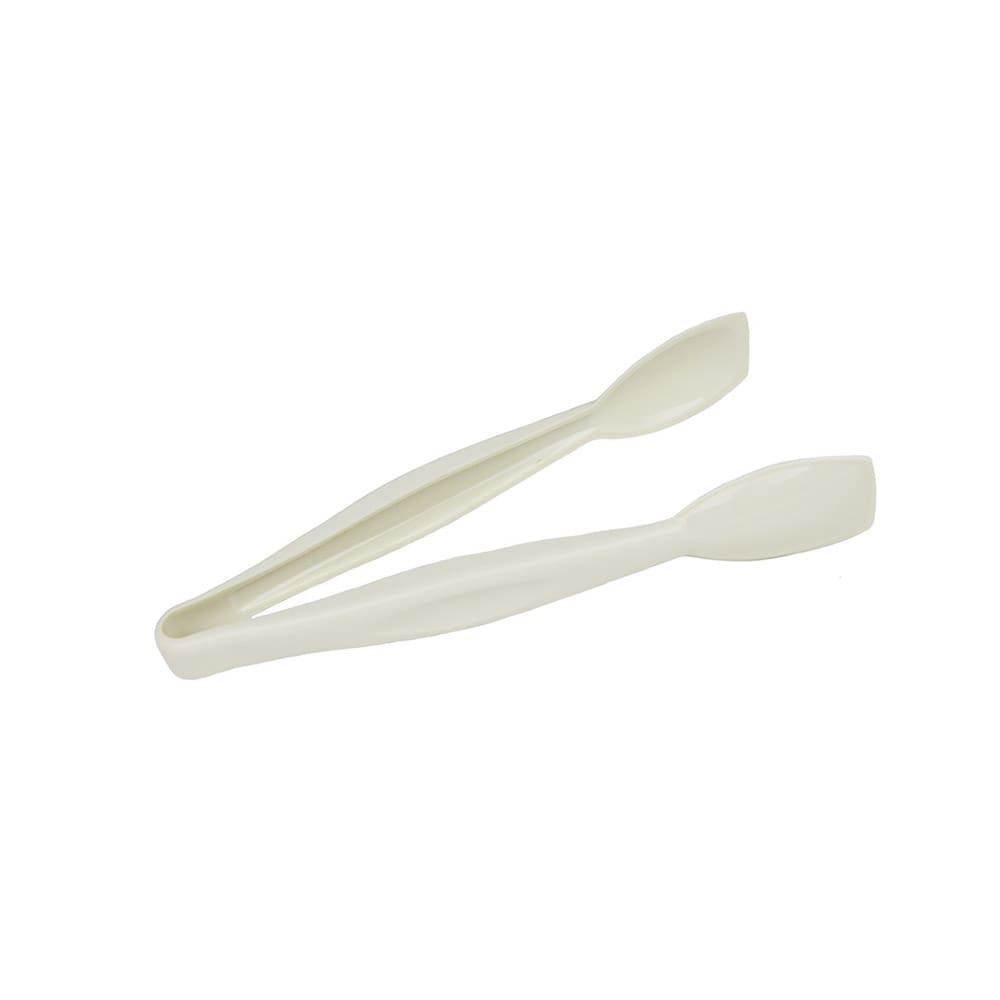 144-TGG6148 6 9/16"L Plastic Serving Tongs, White