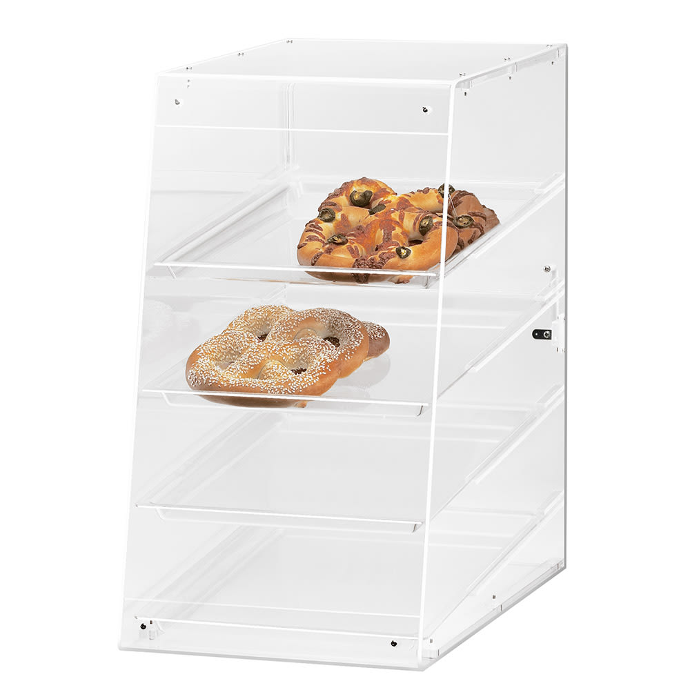 151-1012 Econo Case w/ Slant Front & (4) 13 x 18" Tray, 13 1/2 x 21 x 24 1/2"