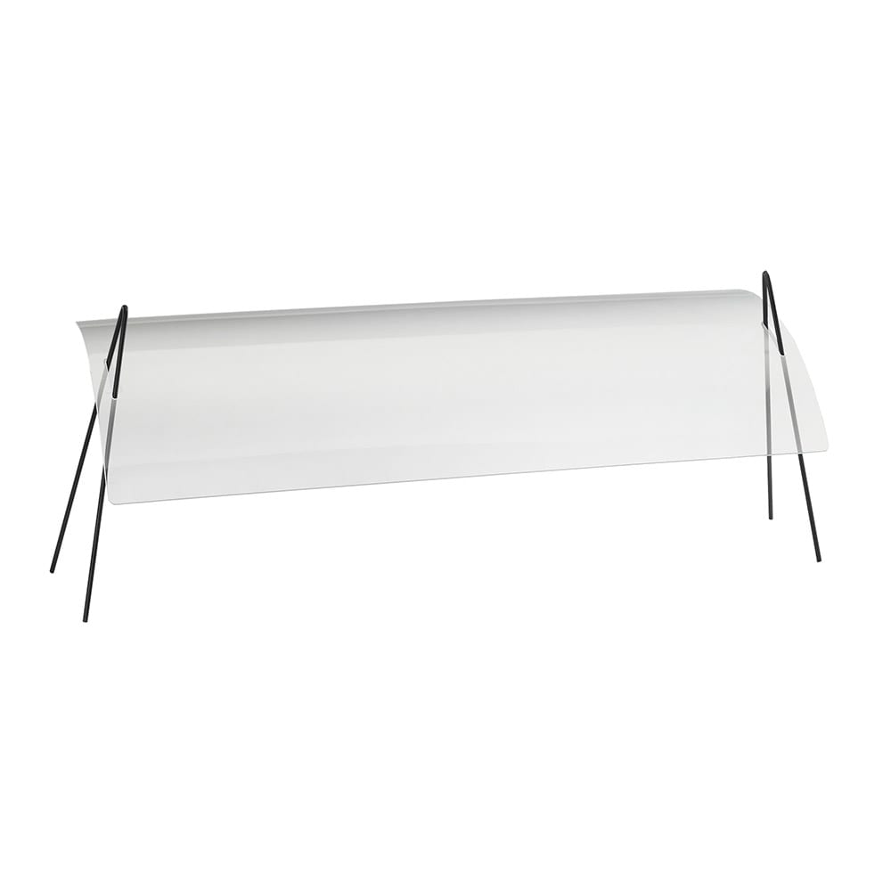 151-145872 Essential Rectangular Sneezeguard w/ 2 Wire Leg, 72 x 13 x 14 1/2" H
