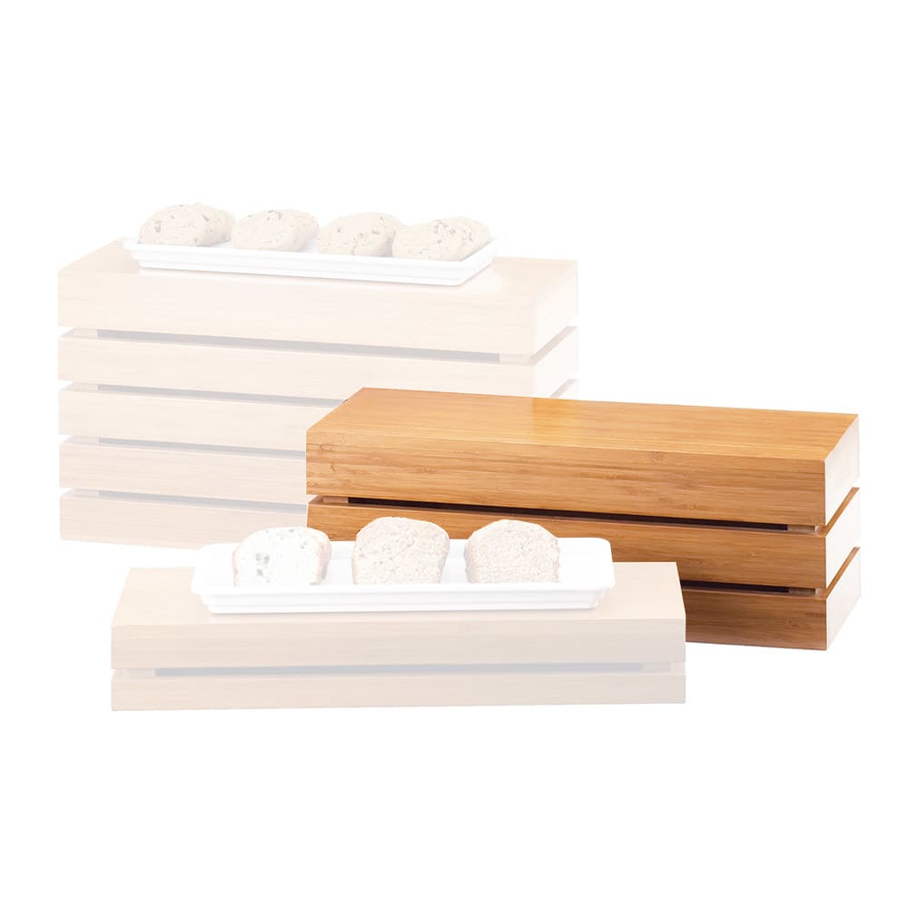 151-1943760 Rectangle Crate Riser - 20x7x7", Bamboo