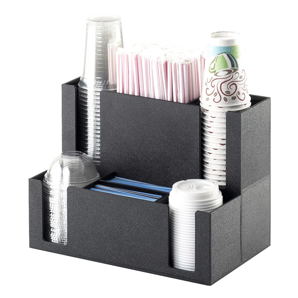 151-2041 Coffee Station Organizer - For Cups, Lids, Straw, Stir-Sticks