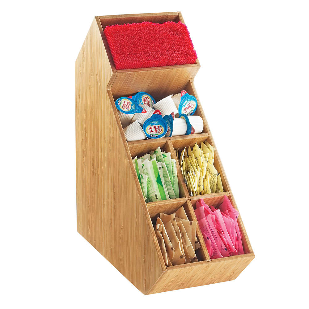 151-205260 Condiment Organizer w/ (6) Bins - Brown