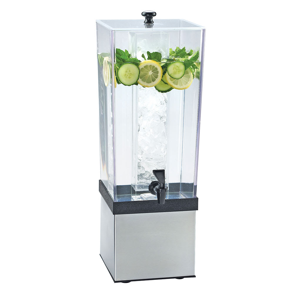 151-33243INF55 3 gal Beverage Dispenser w/ Infuser - Plastic Container, Stainless Base