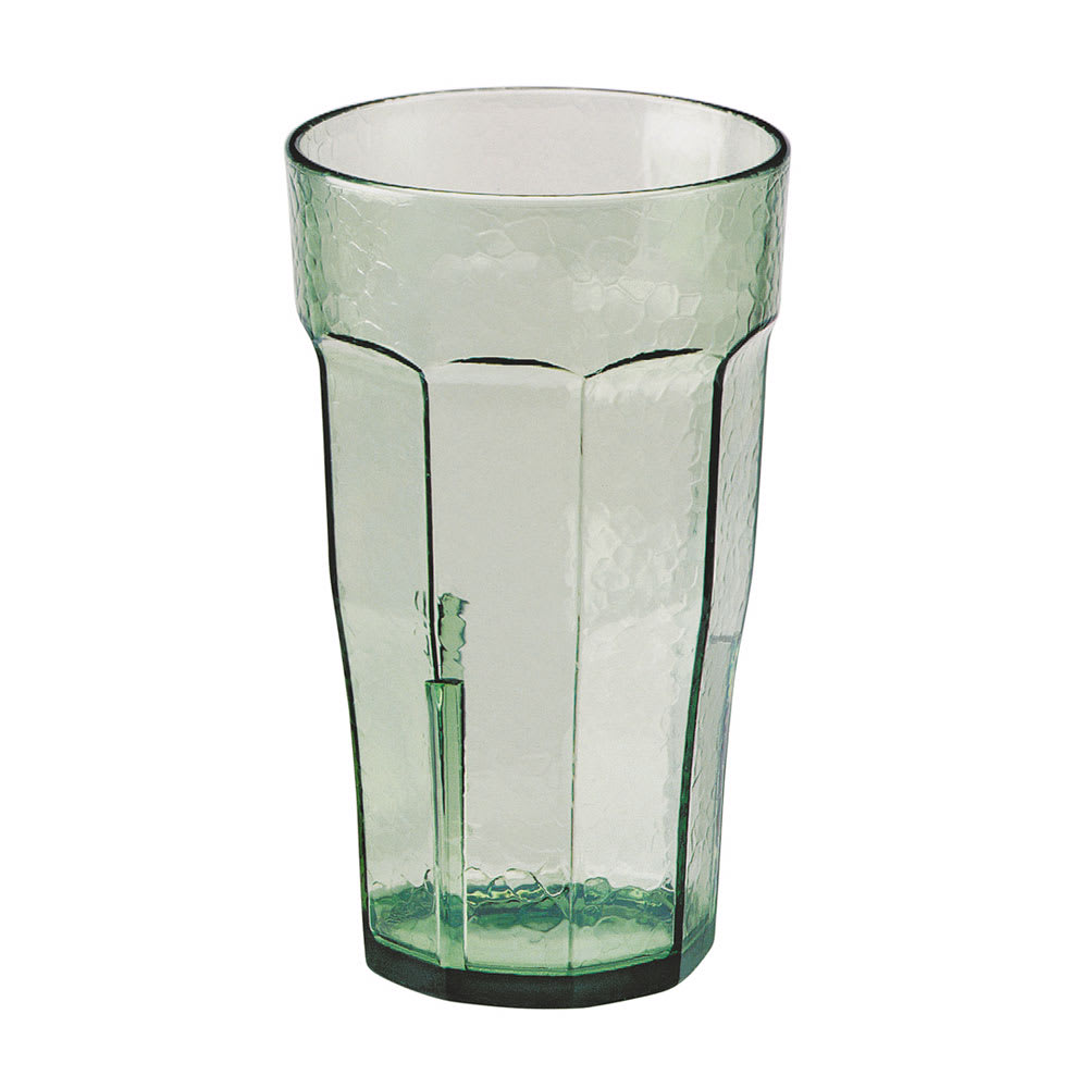 144-LT8427 8 oz Spanish Green Hammered Plastic Tumbler
