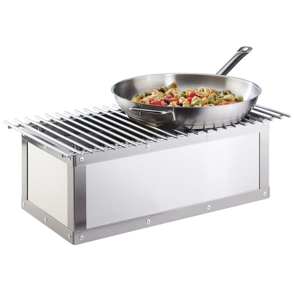 151-339155 Chafer Grill w/ Fuel Holder - 22" x 7 1/2", Stainless