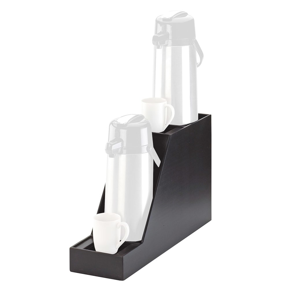 151-360296 Airpot Display - 7 1/2x23 1/2x15 1/4", Dual for 2 1/2 Liter Inline, Midnight