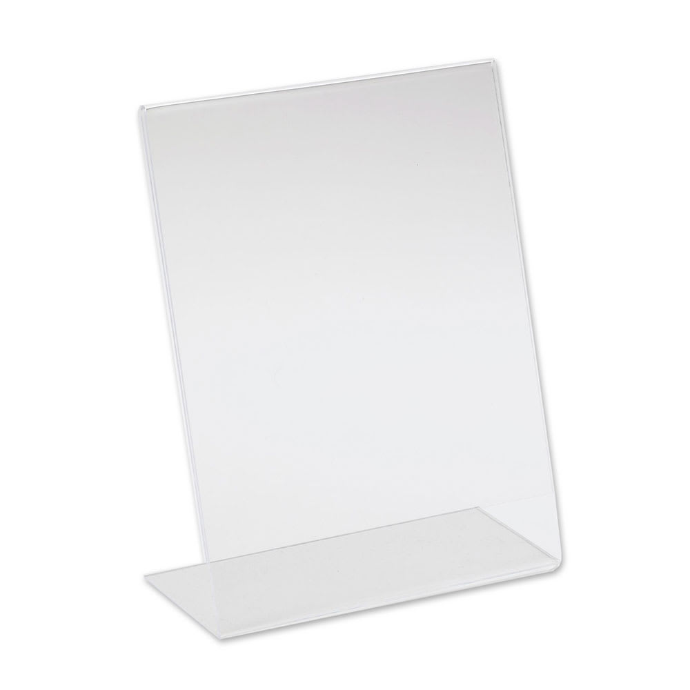 151-513 Tabletop Menu Card Holder - 8 1/2" x 11", Acrylic