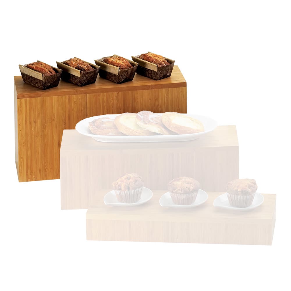 151-1661160 Bamboo Rectangular Display Riser, 20 x 7 x 11" High