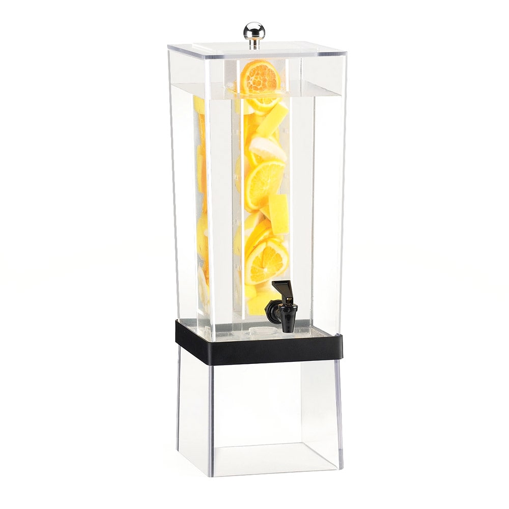 151-2016INF13 3 gal Beverage Dispenser w/ Infuser - Plastic Container, Clear/Black Base