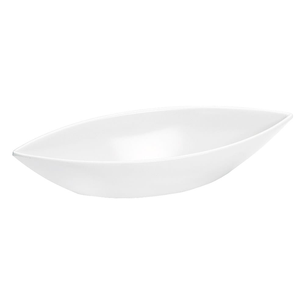 151-SR350 1 qt Oval Melamine Serving Bowl, White