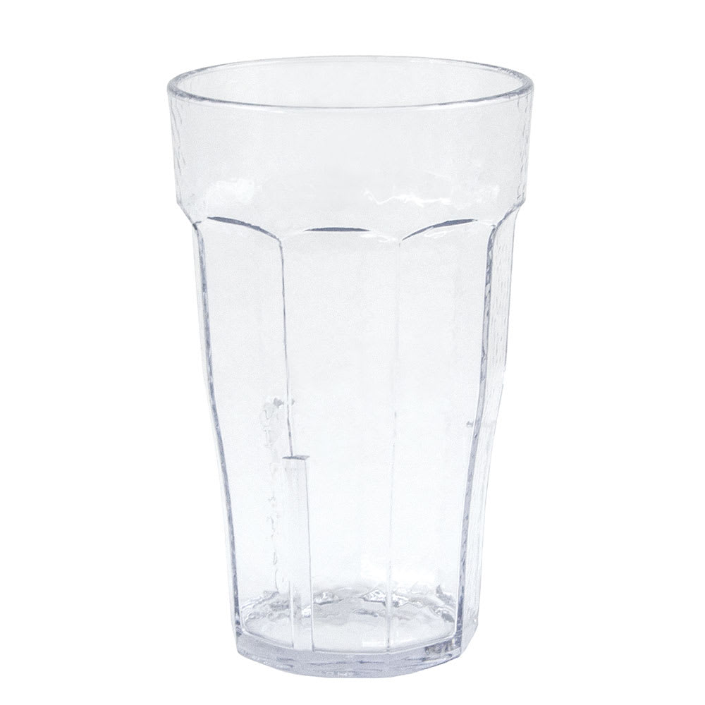 144-LT12152 12 oz Clear Hammered Plastic Tumbler