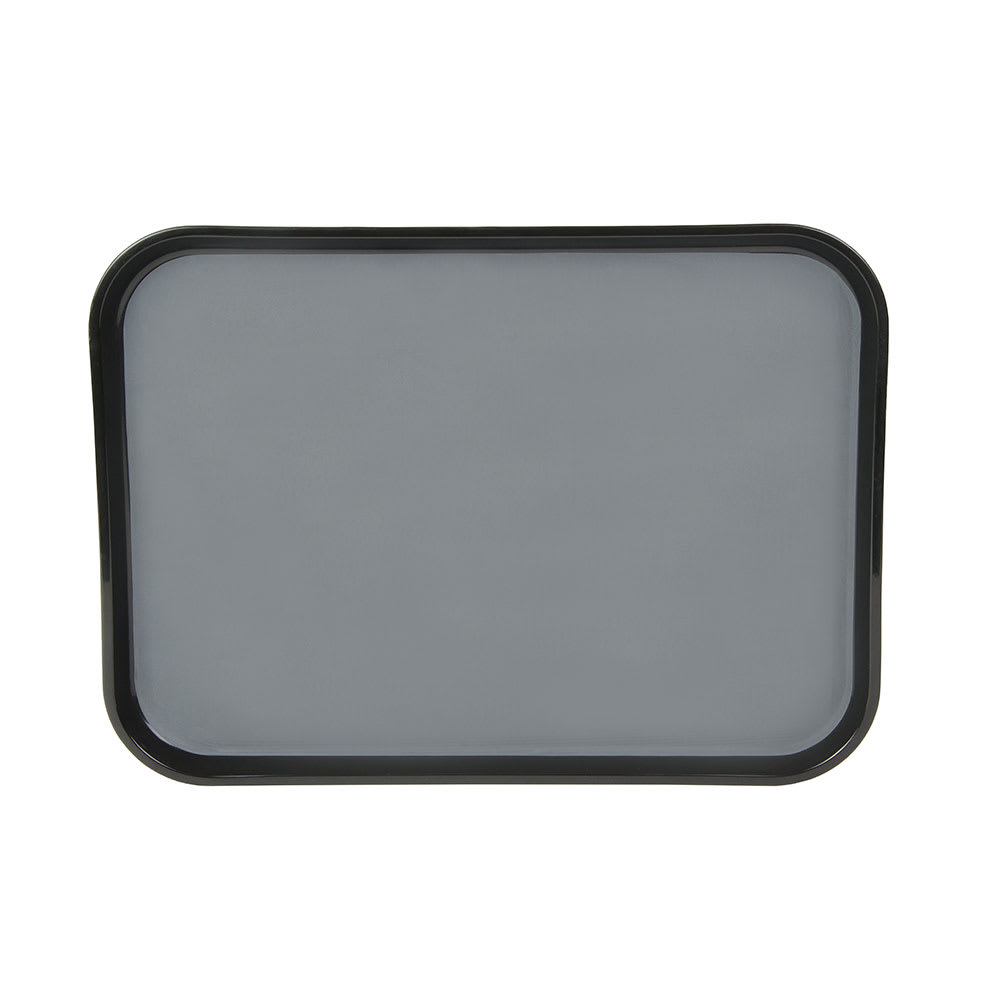 144-PT1216110 Rectangular Polytread Tray - 12x16 1/4" Black