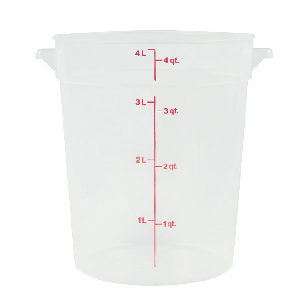 Cambro 4qt Clear Plastic Measuring Cups | 1UN/Unit, 1 Unit/Case