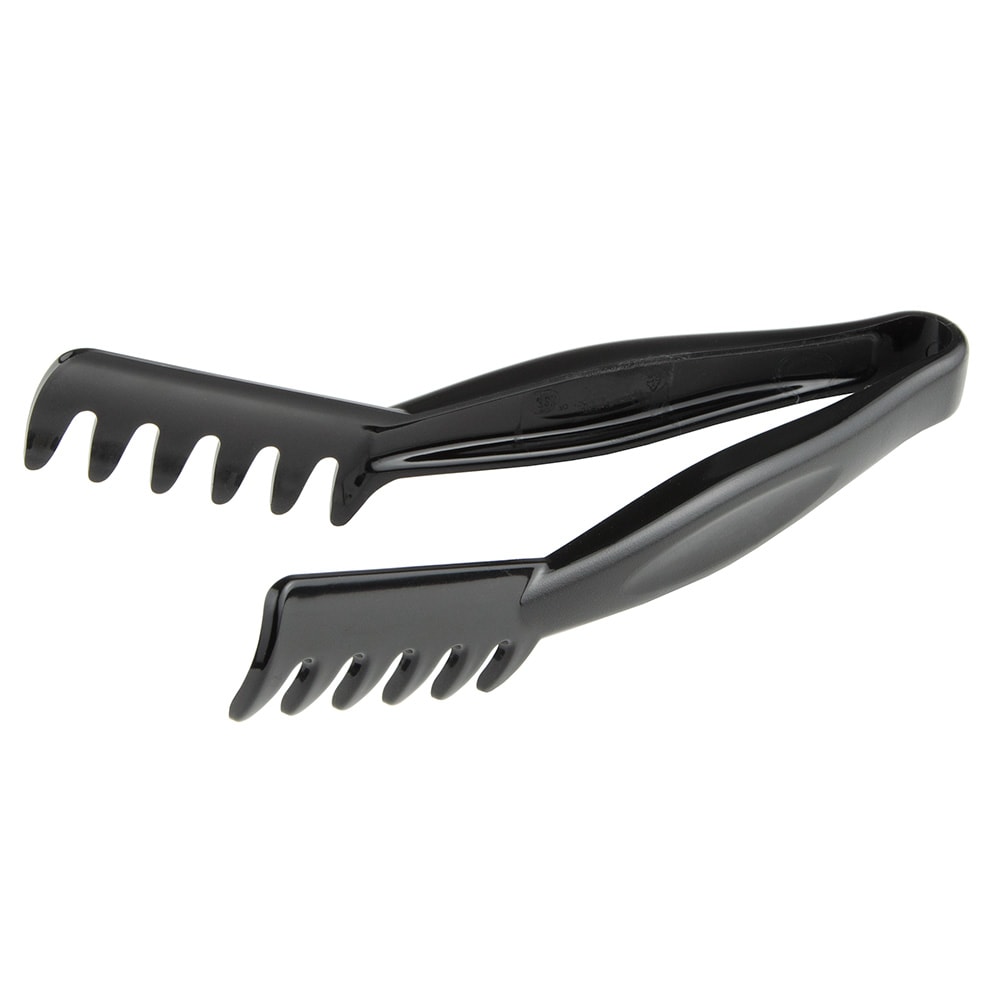 144-TGA8110 8 1/4" Plastic Serving Tongs, Black