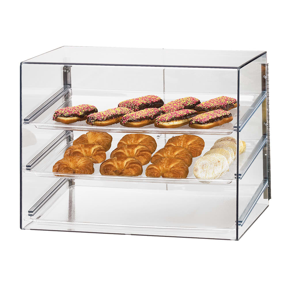 151-1202 Econo Display Case w/ (3) 18 x 26" Trays & Slanted Front