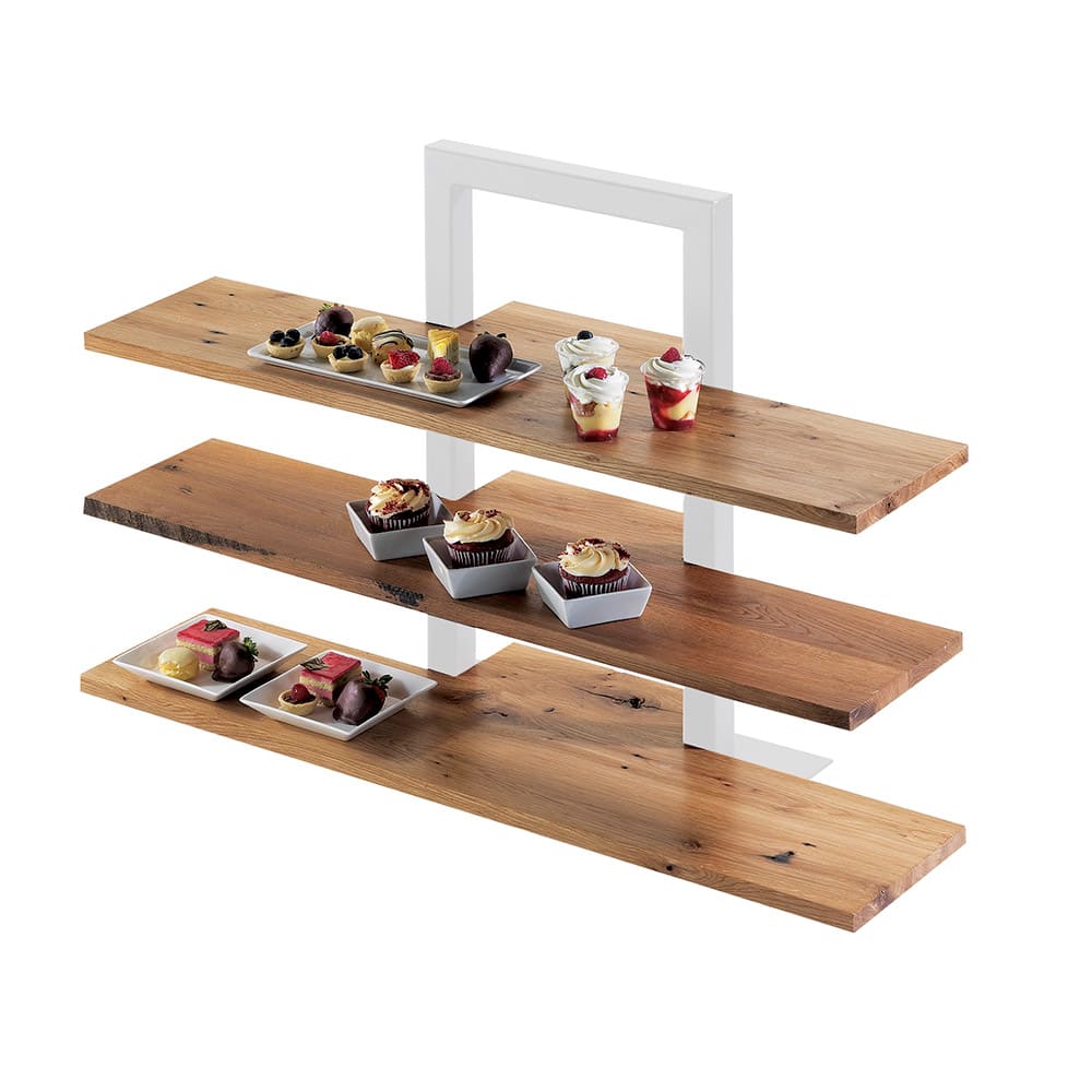 151-144999 Reclaimed Wood Frame Riser Shelf for 1464 & 1467, 32 x 11 1/2" D