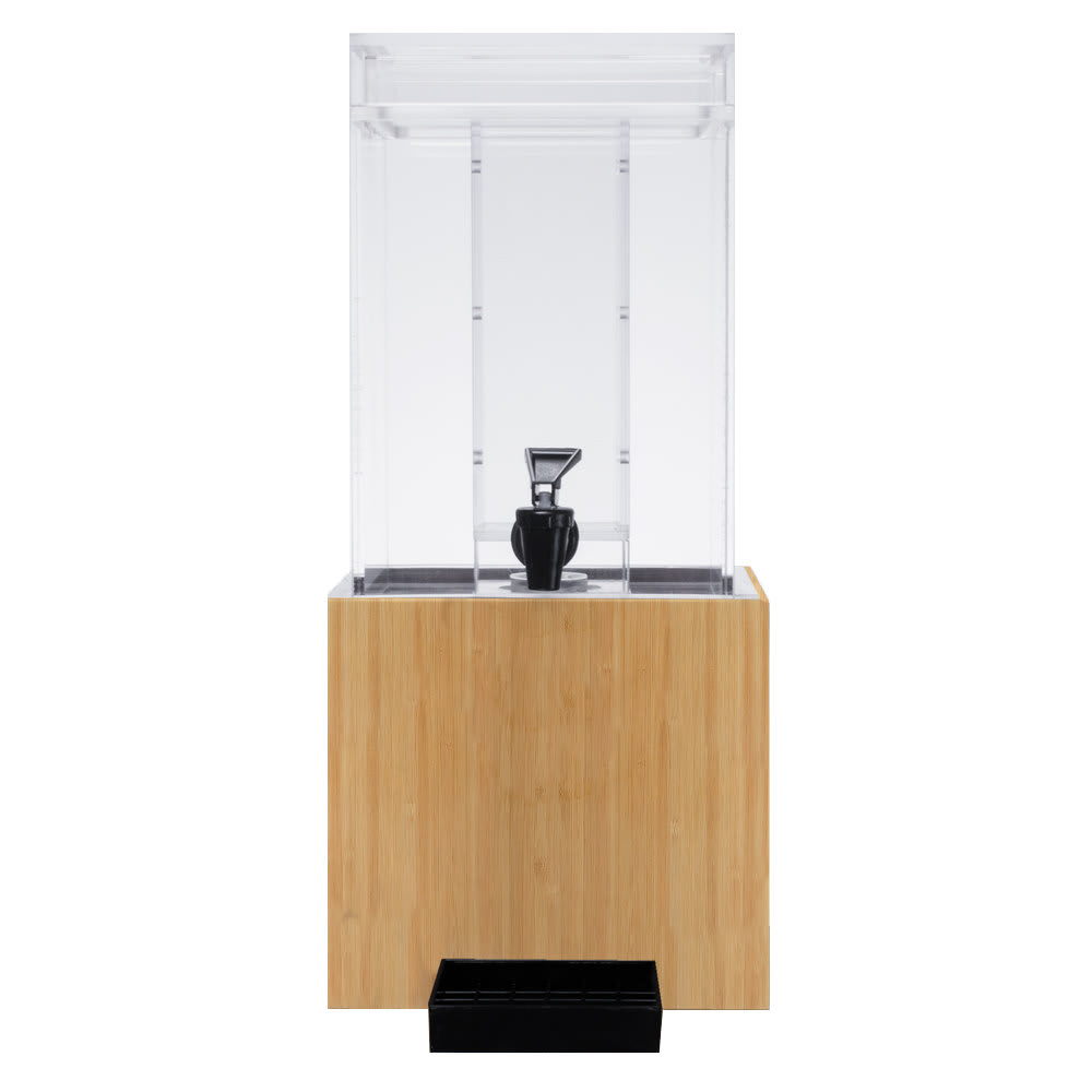 151-15271INF60 1 1/2 gal Beverage Dispenser w/ Infuser - Plastic Container, Bamboo Base
