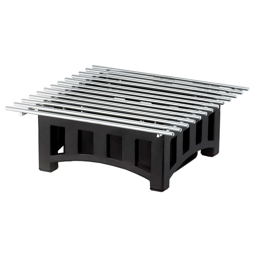 151-13601213 Bridge Style Square Chafer Alternative, 12" x 12" x 7 1/2" H, Black