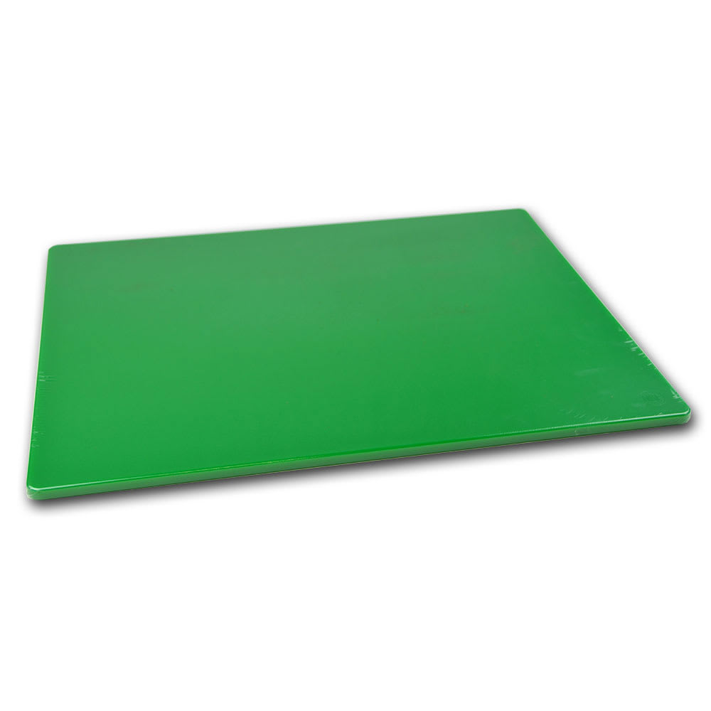 Commercial Green Plastic HDPE Cutting Board, NSF Certified - 18 x 12 x 1/2