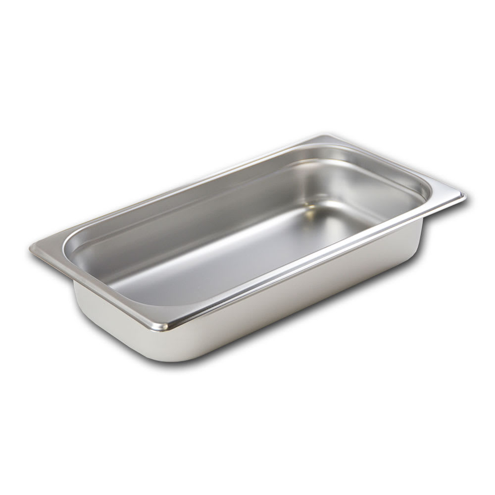 Browne 98132 Third Size Steam Pan, Stainless