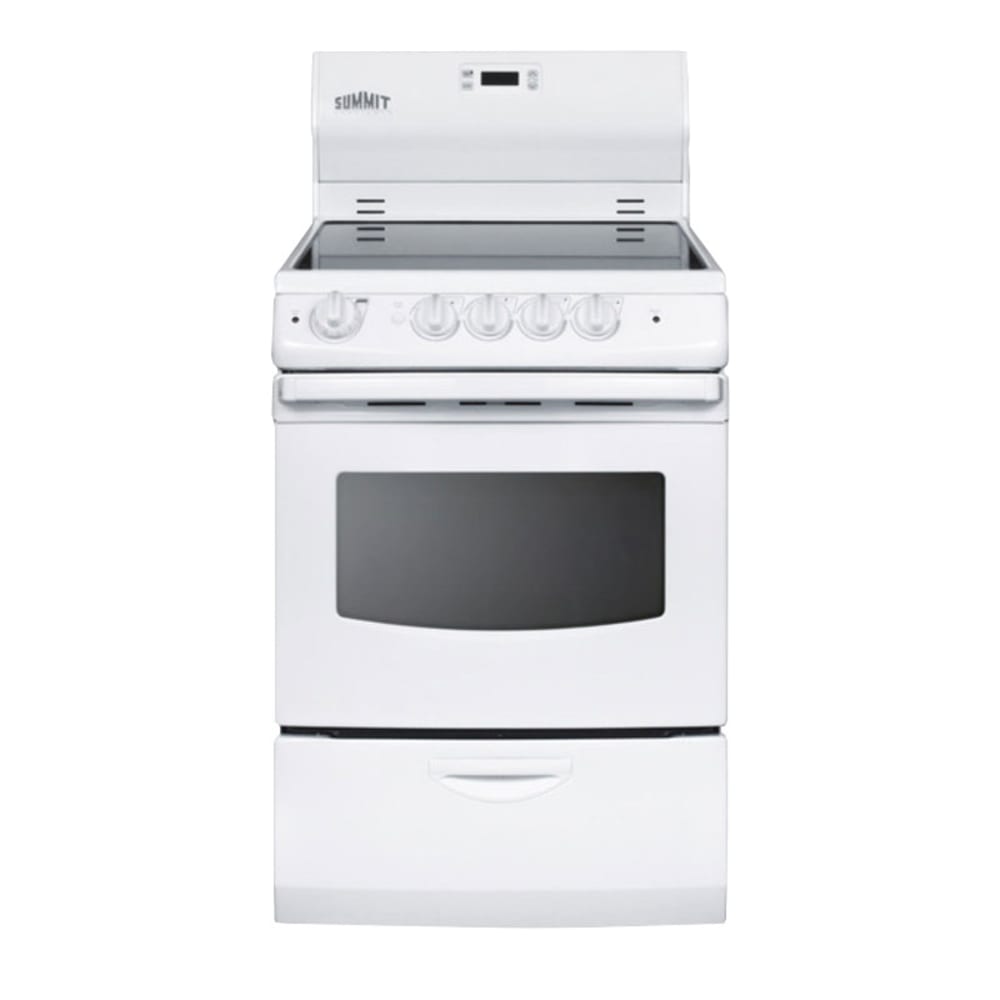 162-REX242W 24" Electric Range with Ceramic Cooktop, 220v