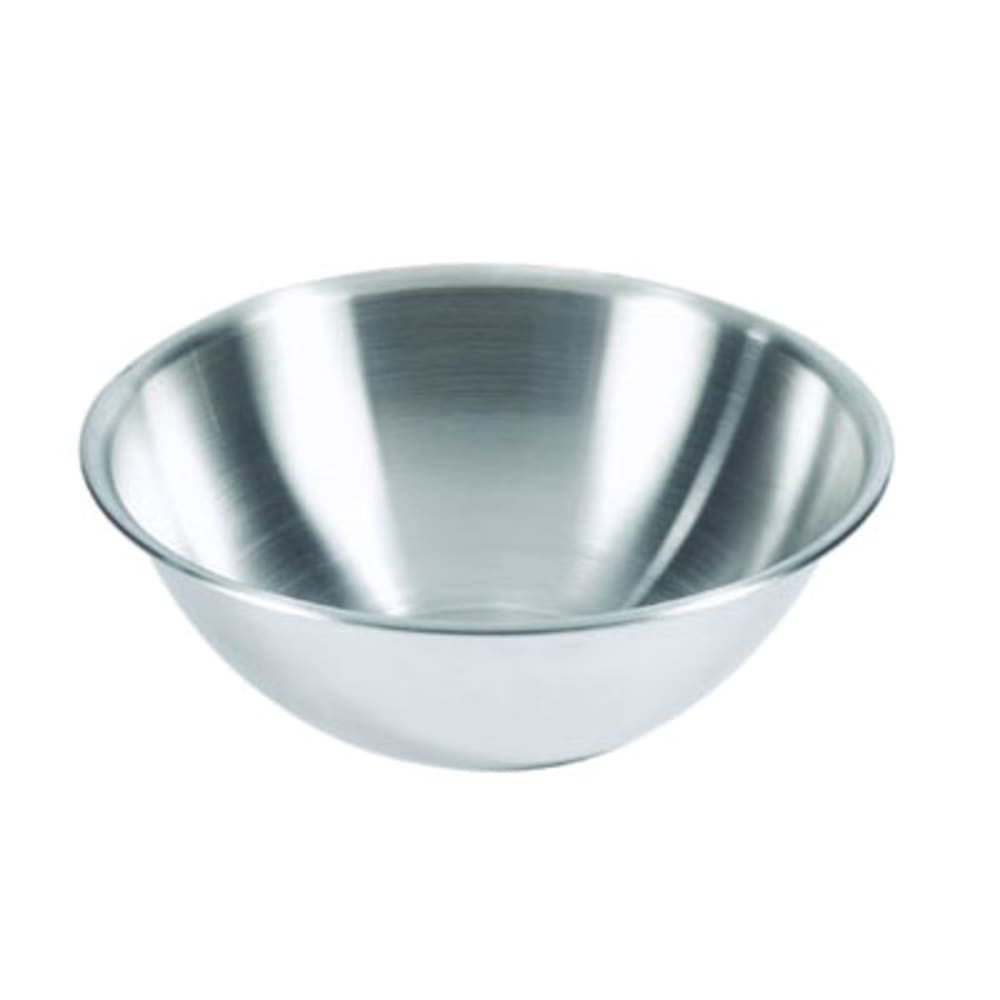 158-S878 Mixing Bowl, 10 qt, Rolled Edge, Heavy-Duty 18/8 Stainless Steel