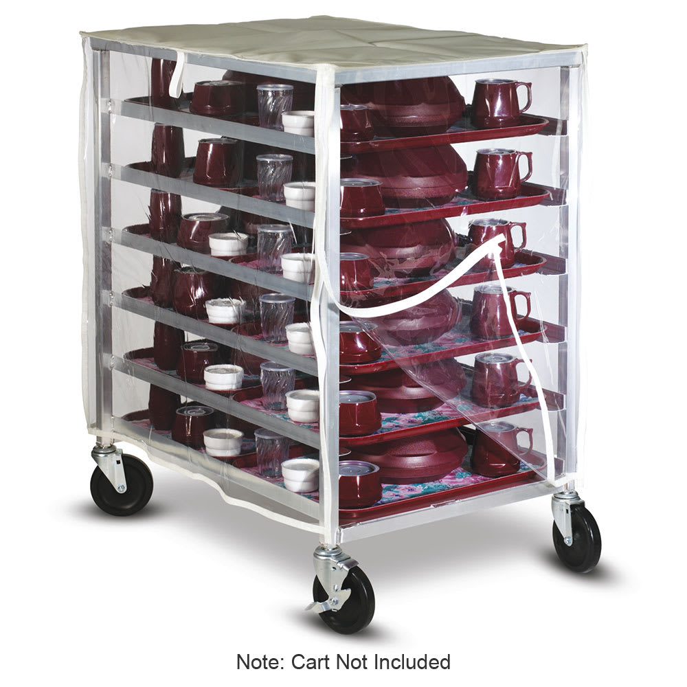 Dinex DXPDHOR20UP 20 Tray Cabinet Room Service Cart, Aluminum