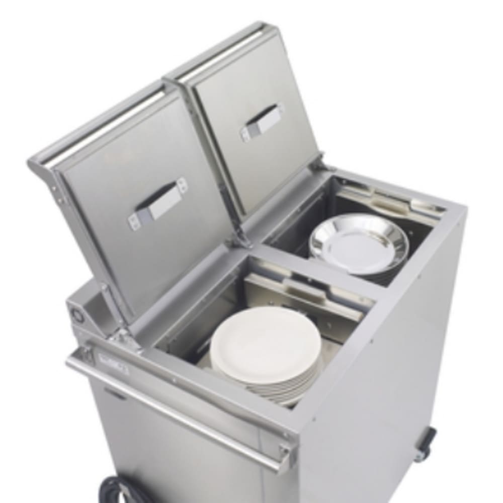 171-DXIDPWB20900 35 9/25" Heated Mobile Dish Dispenser w/ (2) Columns - Stainless, 208v/1ph