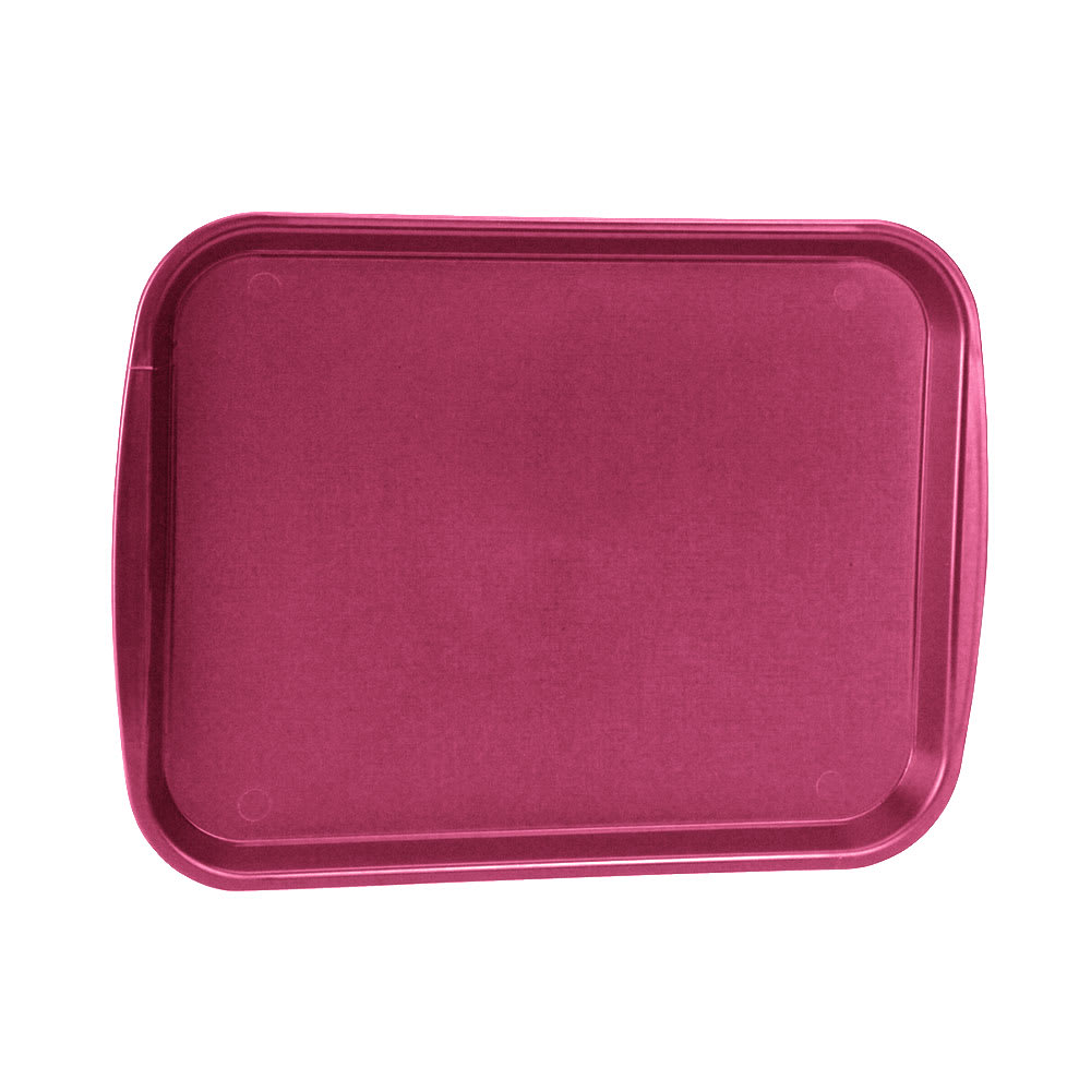 175-101421 Plastic Fast Food Tray - 14 3/10" L x 10 3/5" W, Burgundy
