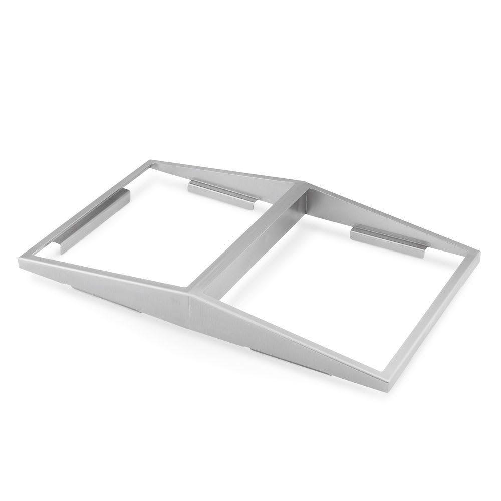 175-19184 Angled Adapter Plate, Holds Two 1/2 Size Pans, Stainless Steel