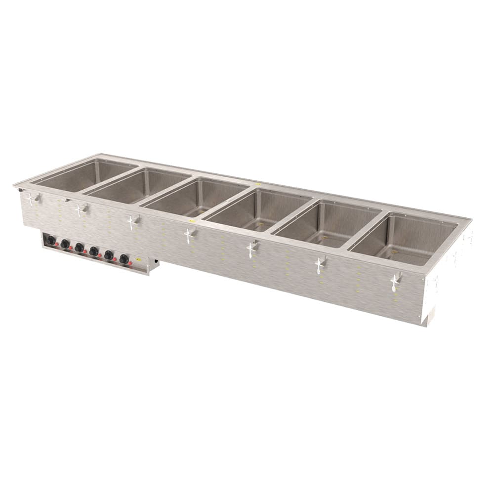 175-36409 Drop-In Hot Food Well w/ (6) Full Size Pan Capacity, 208v/1ph