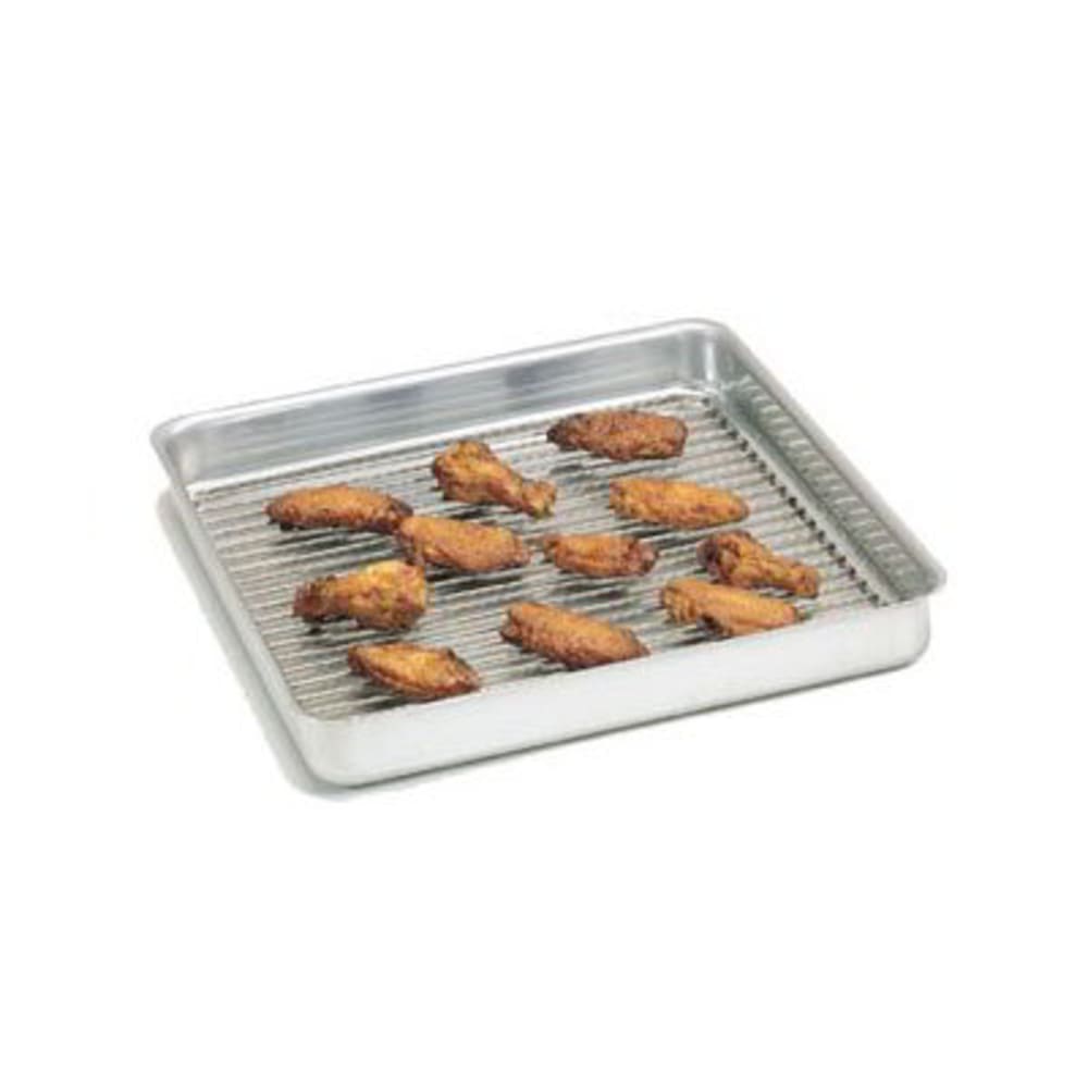 166-SQ1610 Straight Sided Deep Dish Pan, 16x16", 1" Deep, Aluminum