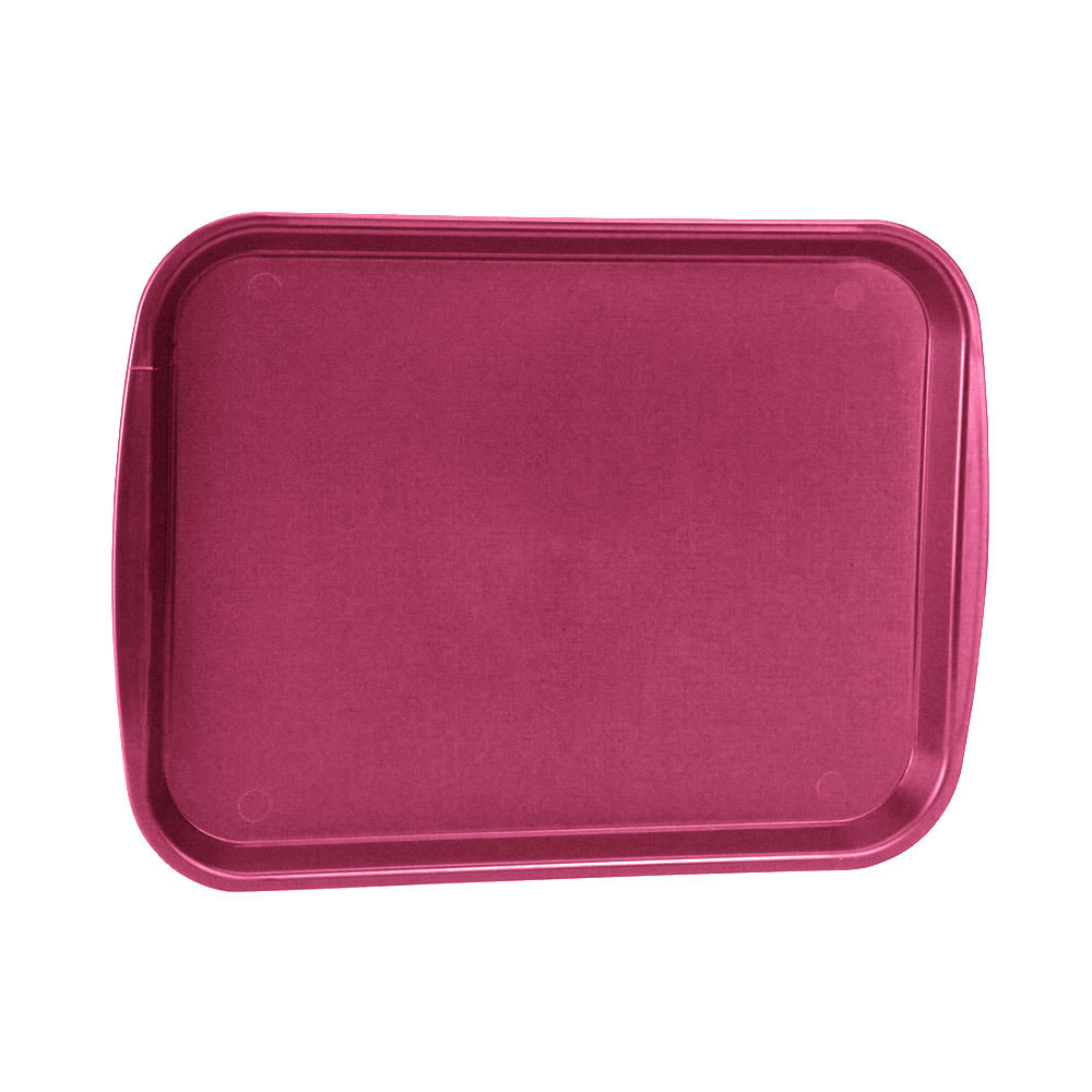 175-121621 Plastic Fast Food Tray - 17 1/10" L x 12 1/10" W, Burgundy