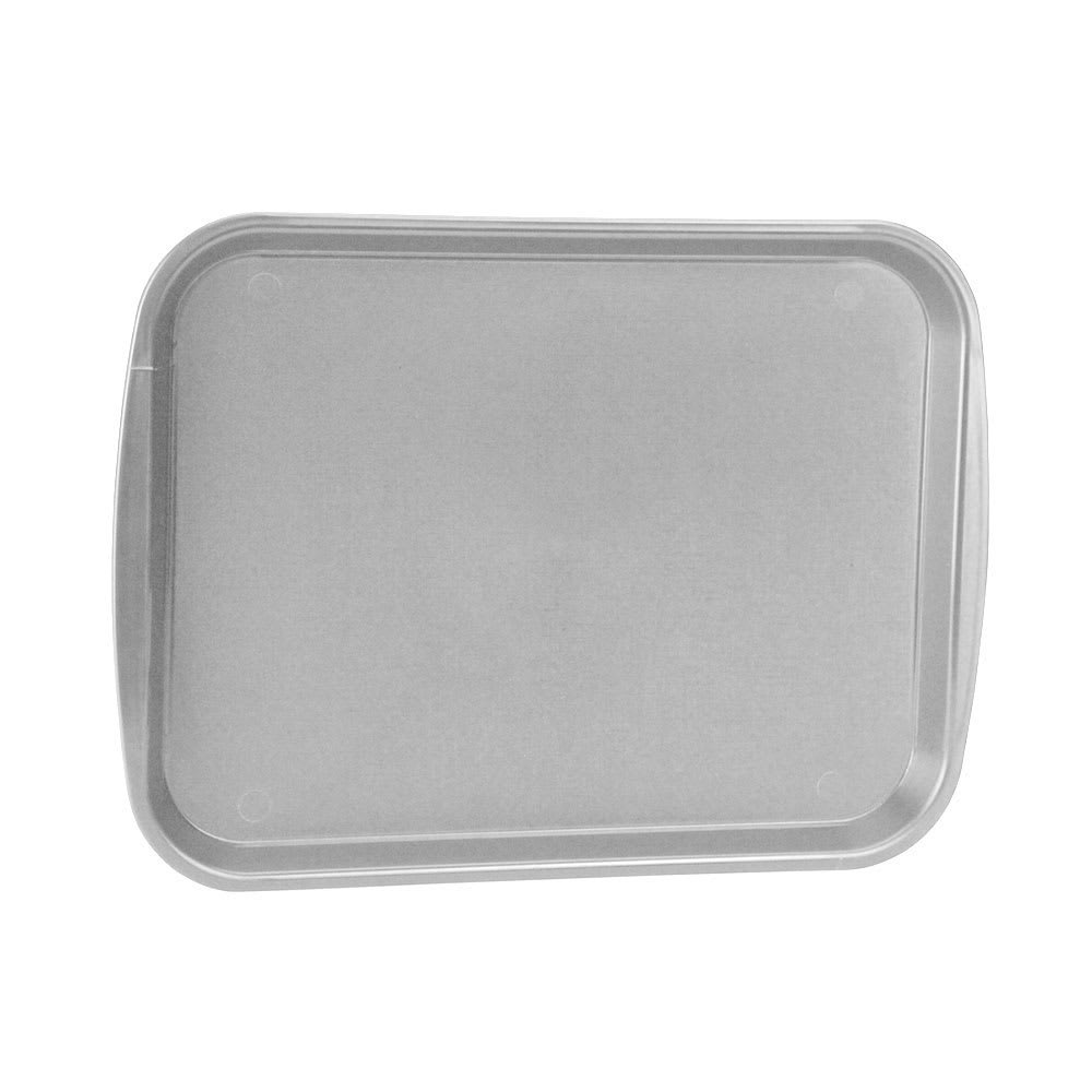 175-141831 Plastic Fast Food Tray - 18 1/2"L x 13 4/5"W, Gray