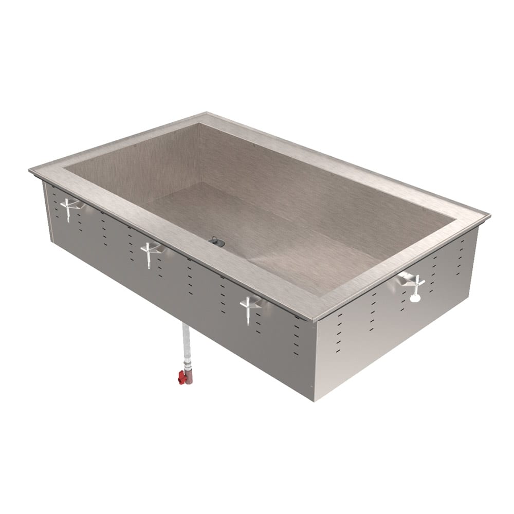 175-36452 55" Drop-In Cold Well w/ (4) Pan Capacity, Ice Cooled