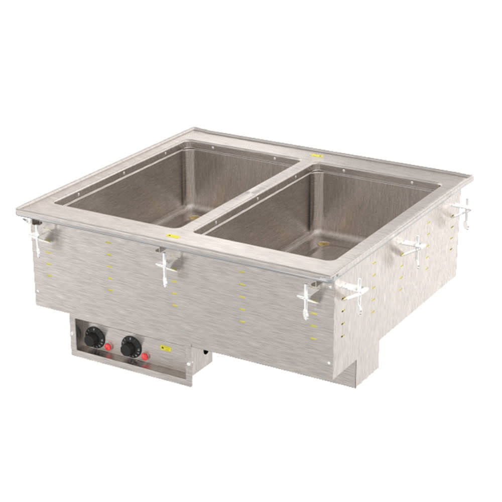 175-3647210 Drop-In Hot Food Well w/ (2) Full Size Pan Capacity, 240v/1ph