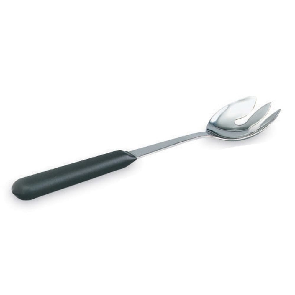 175-46920 11 5/8" Notched Serving Spoon - Hollow Handle, Black