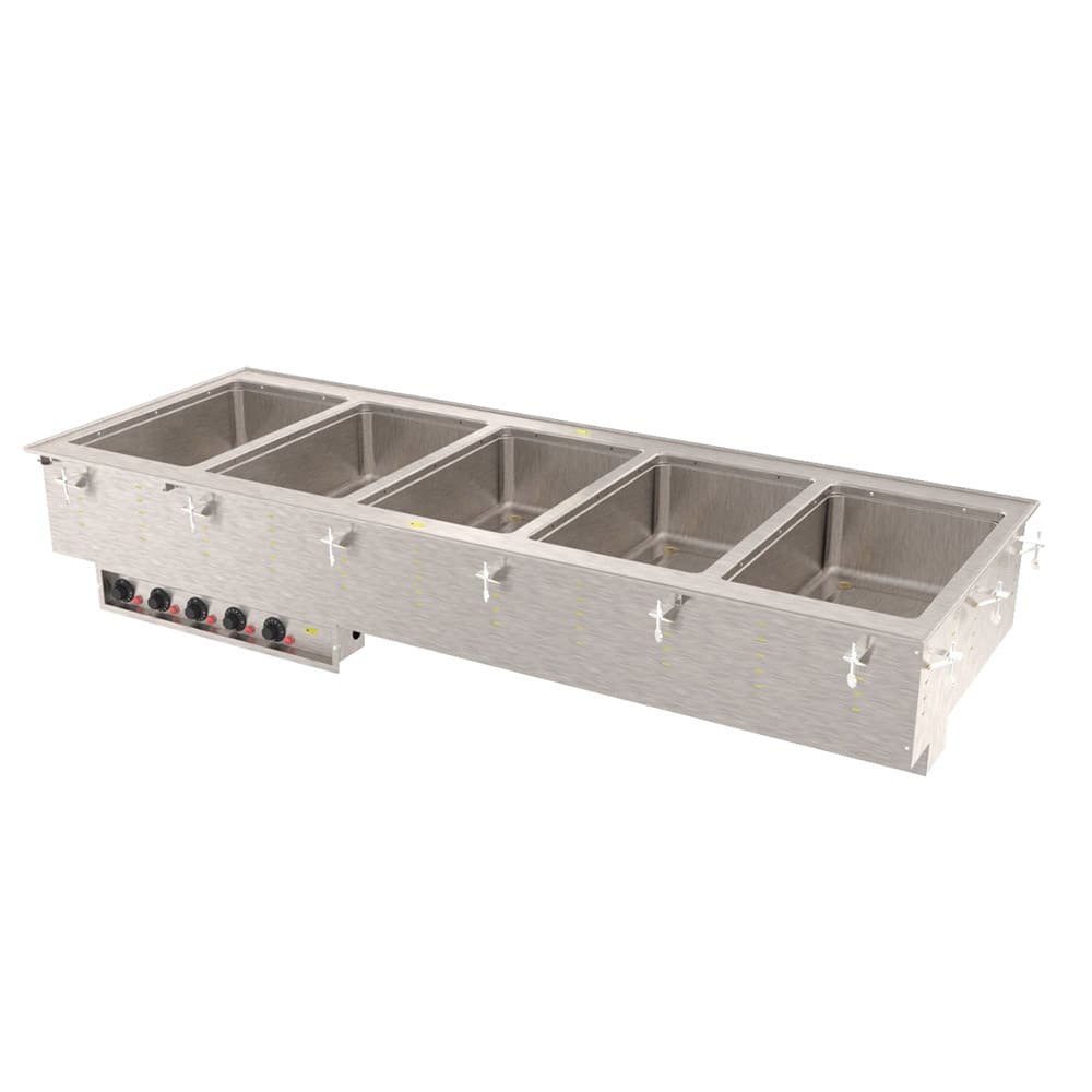 175-3647580 Drop-In Hot Food Well w/ (5) Full Size Pan Capacity, 240v/1ph