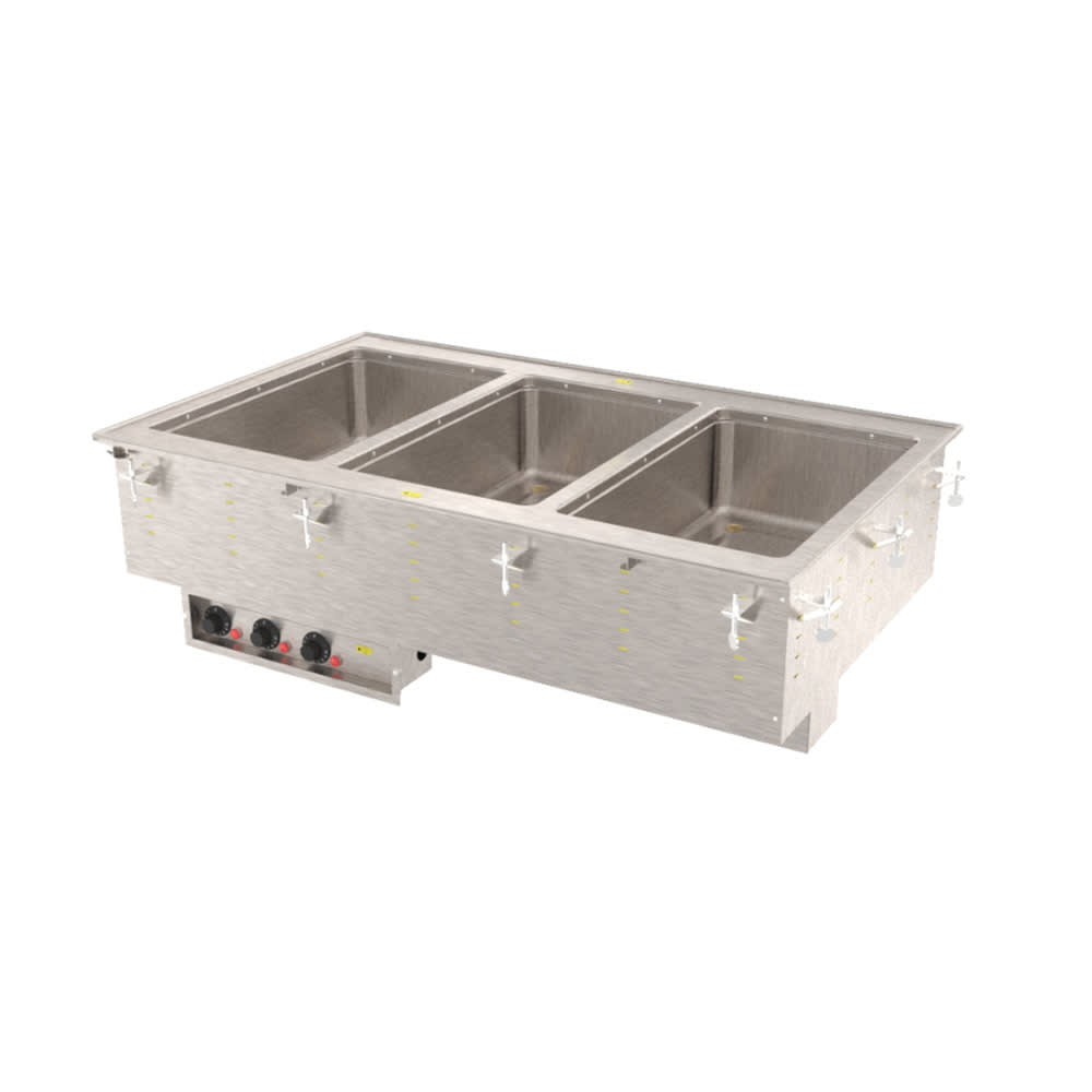 175-36473 Drop-In Hot Food Well w/ (3) Full Size Pan Capacity, 240v/1ph