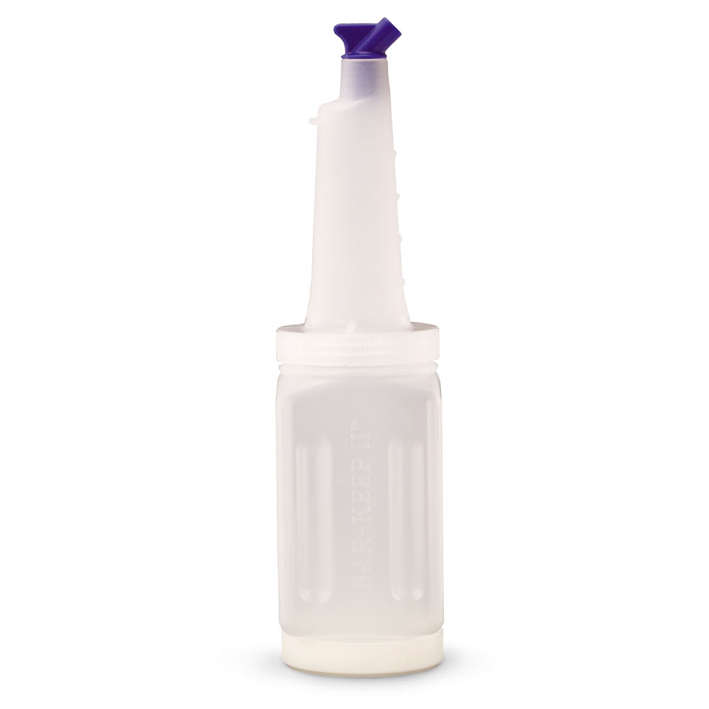 175-3632 Bar Keep Quart Jar Pack - 6 Quart Jars with Neck, Lid, Assorted Color Spouts
