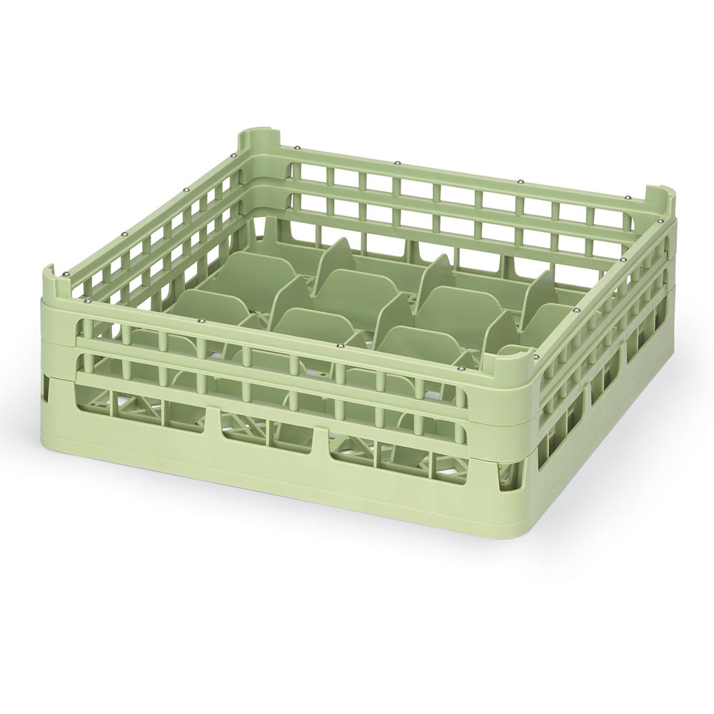 175-526761 Signature Glass Rack w/ (16) Compartments - Green