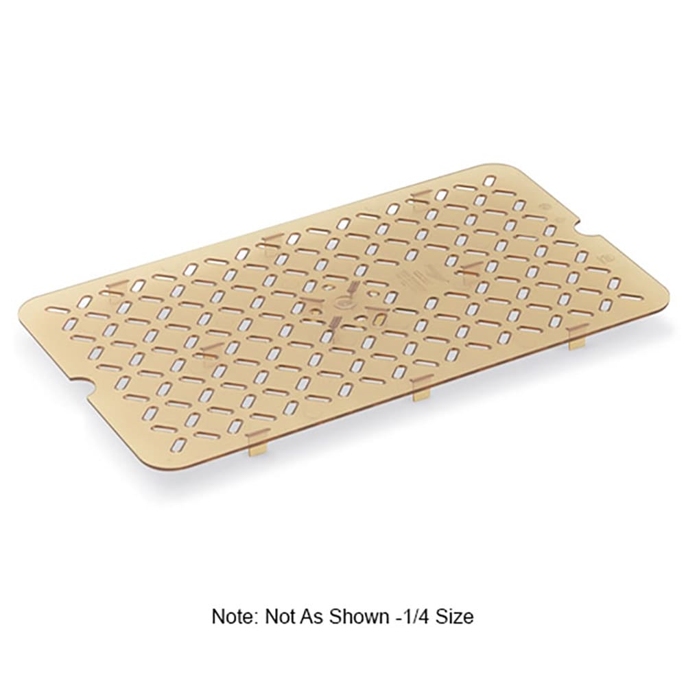 175-23400 Super Pan® 1/4 Size - False Bottom, Plastic, Amber