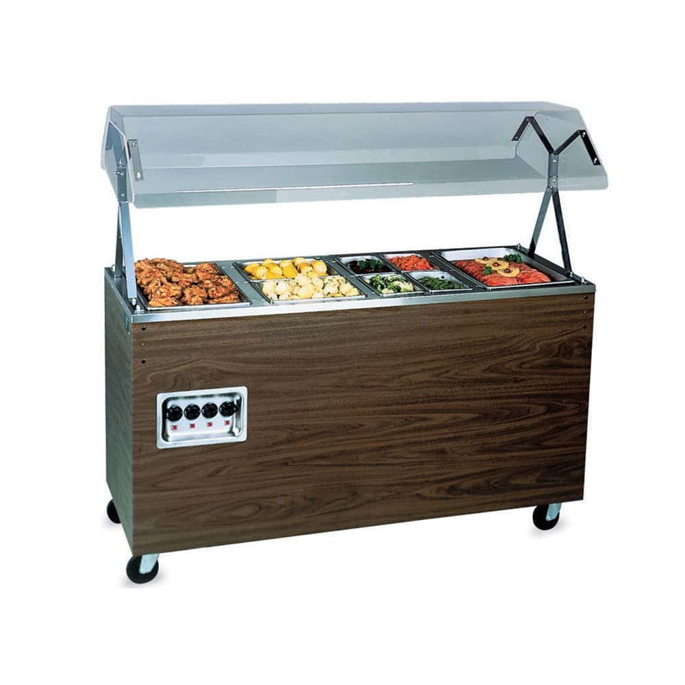 175-38945 60" Hot Food Table w/ (4) Wells & Enclosed Base, 120v