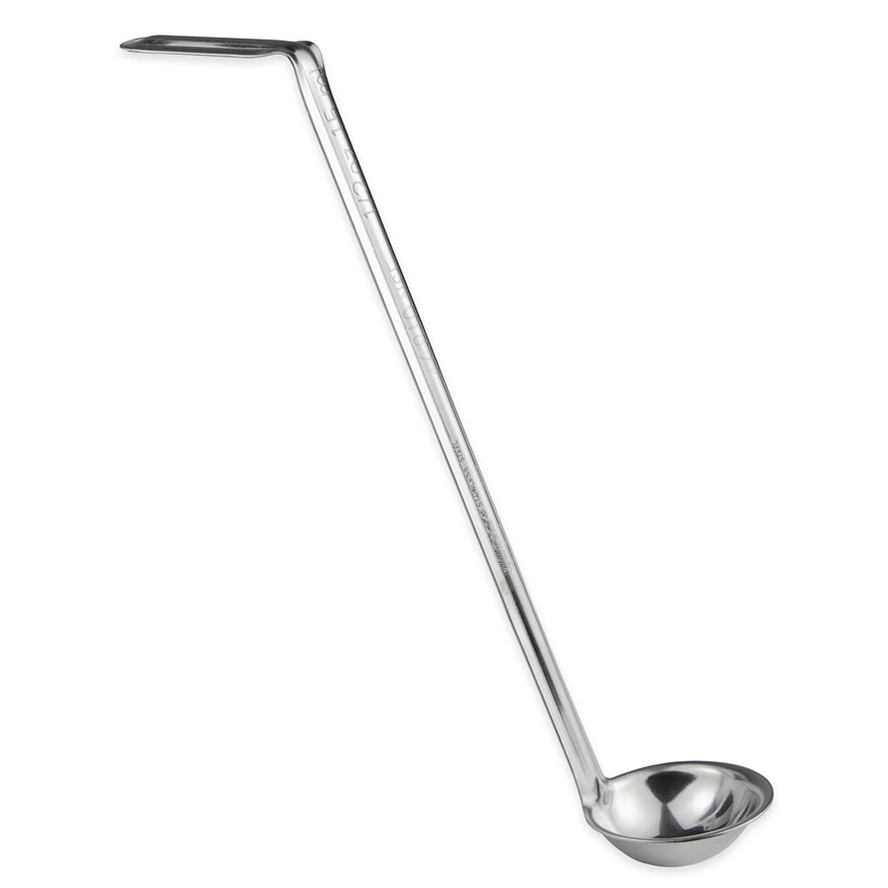 Choice 0.5 oz. One-Piece Stainless Steel Ladle